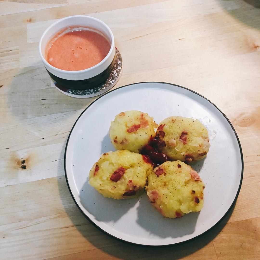培根洋葱土豆饼