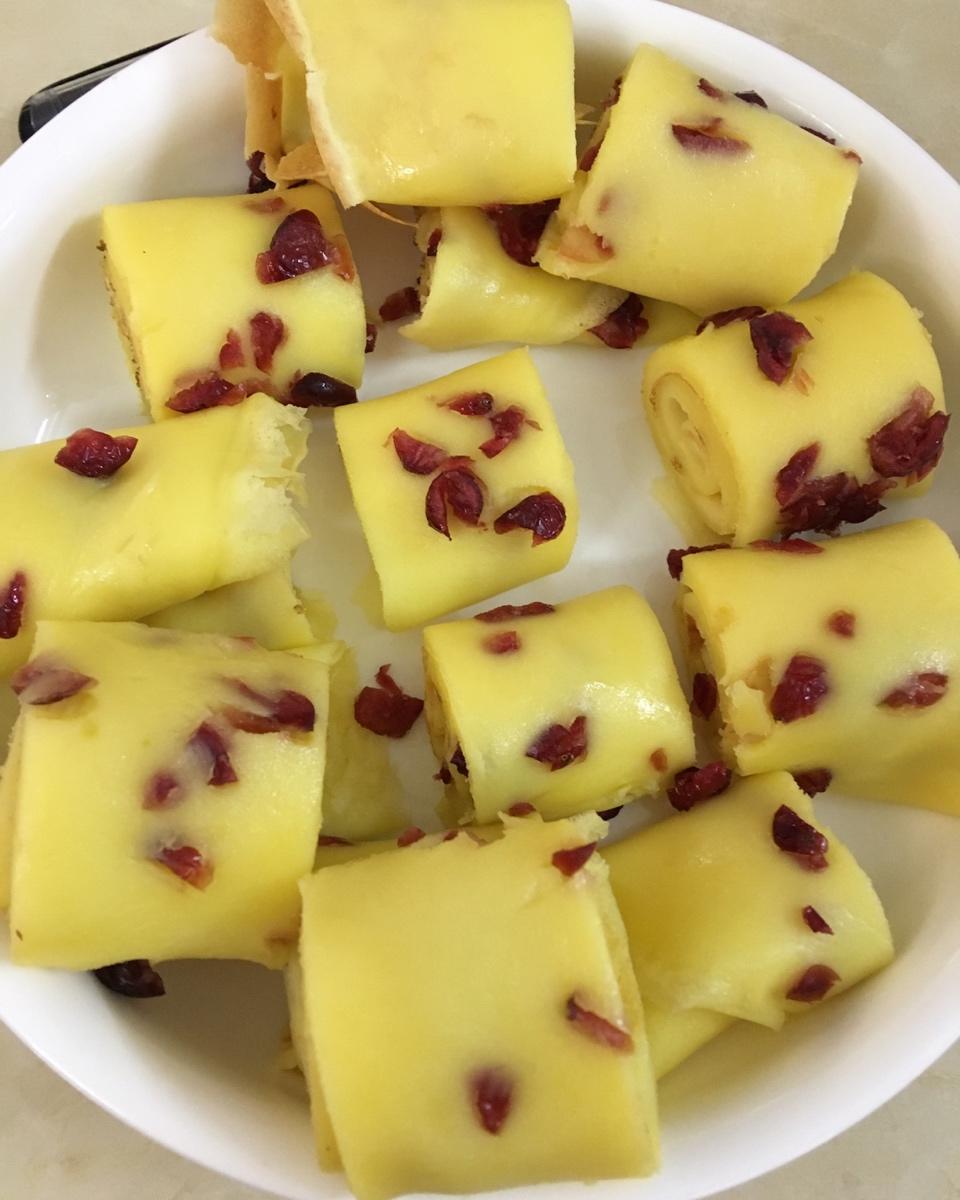 蔓越莓鸡蛋卷 宝宝辅食食谱