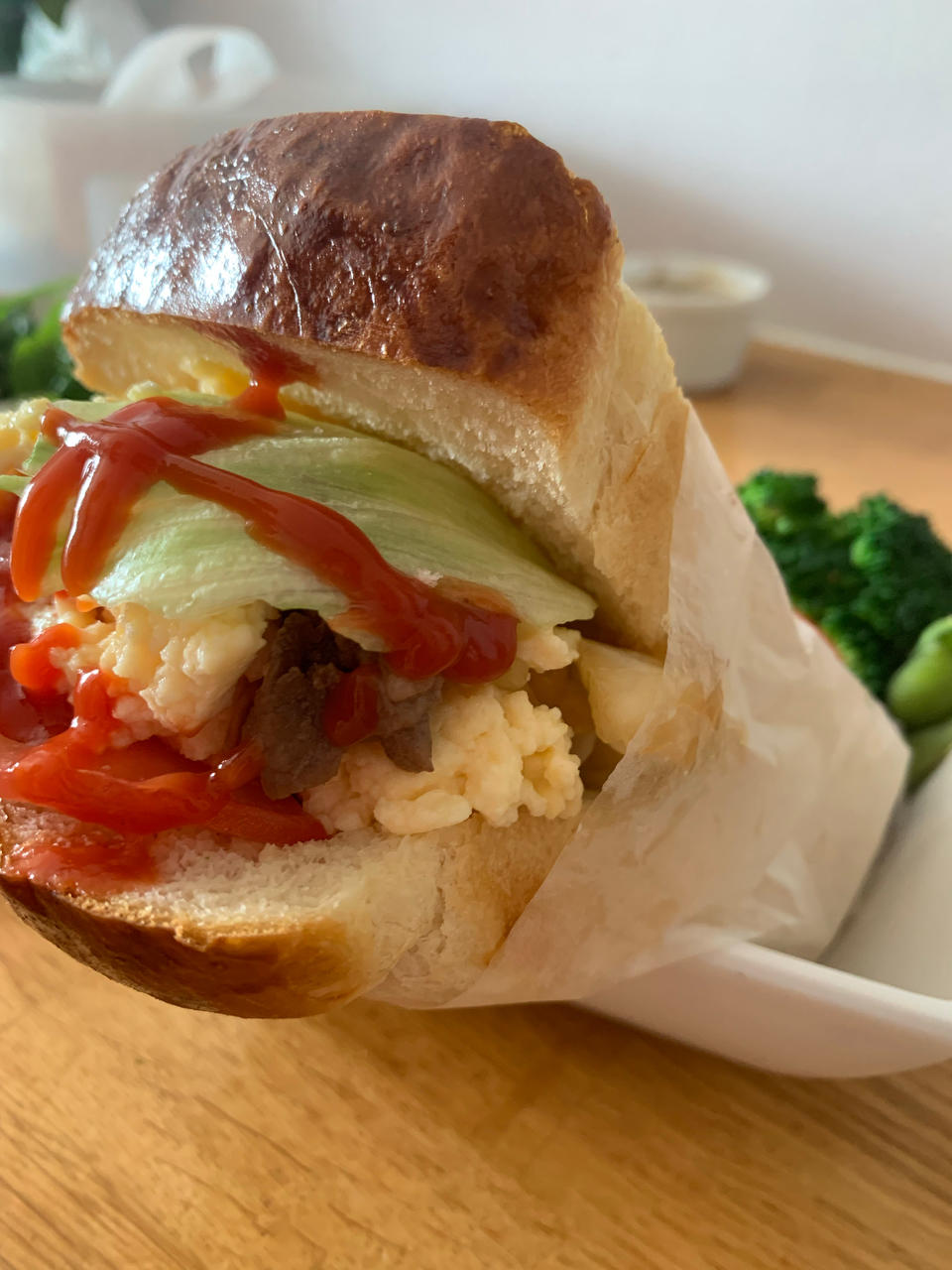 【能量早餐】照烧肥牛韩式厚蛋吐司