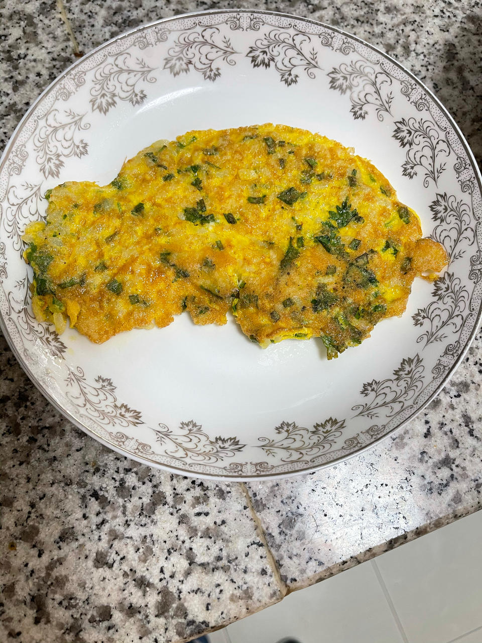 鸡蛋米饭早餐饼 😋