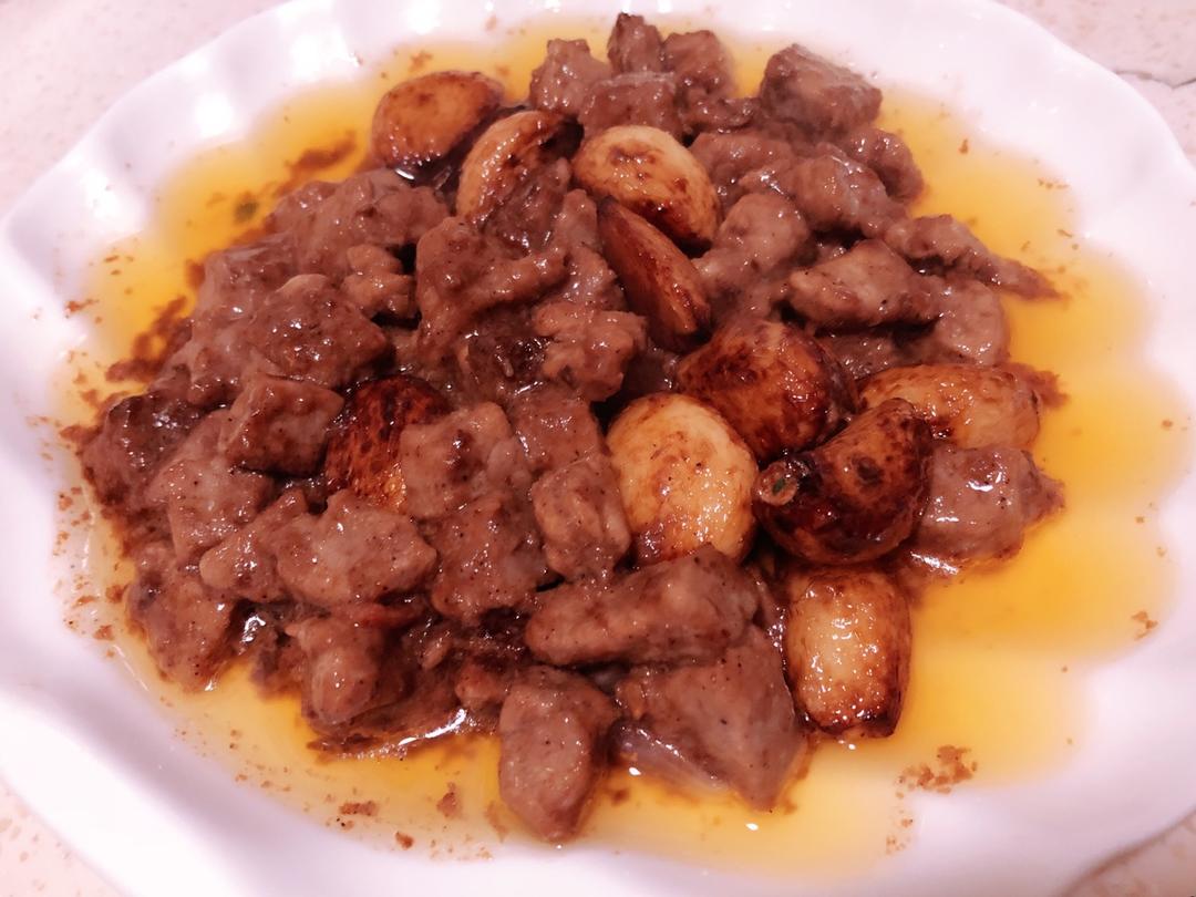 黑蒜子牛肉粒
