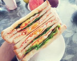 十分钟早餐三明治🥪的做法 步骤7