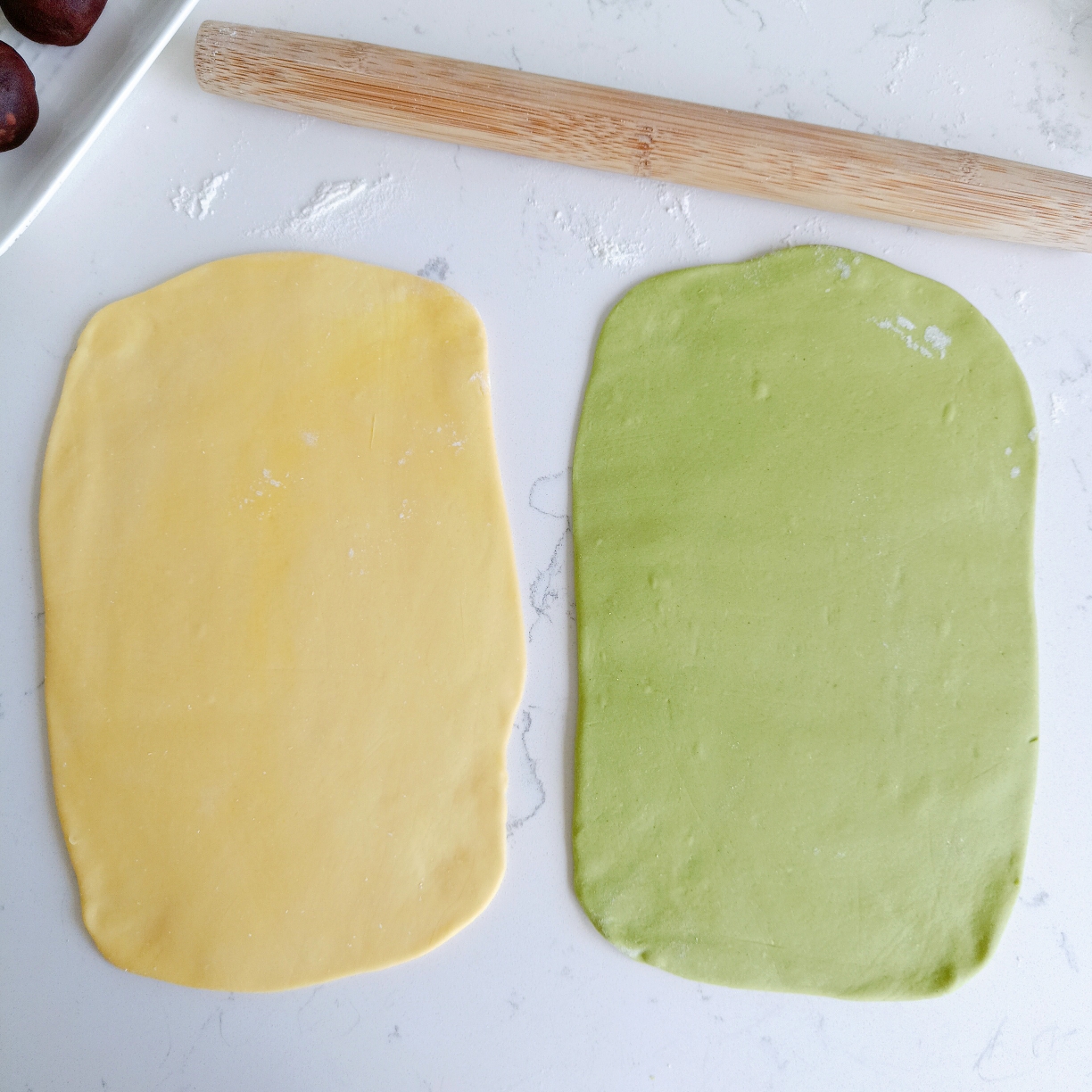 彩色螺纹豆沙包的做法 步骤3