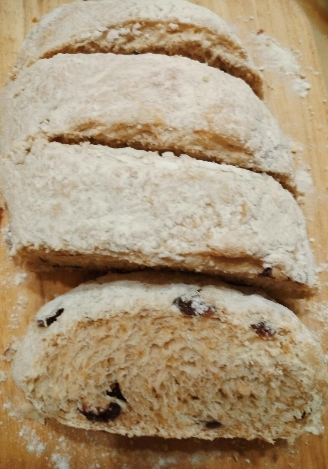 蔓越莓全麦黑糖面包