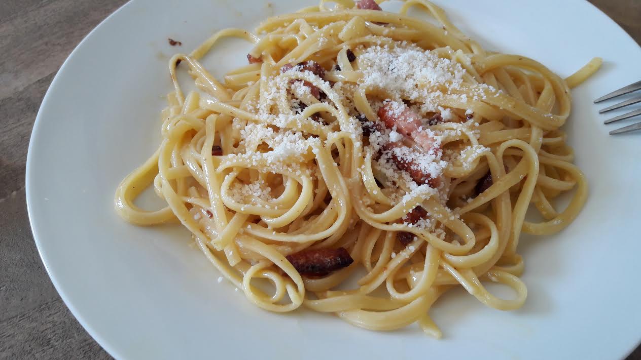 快手培根蛋酱意大利面Spaghetti Carbonara