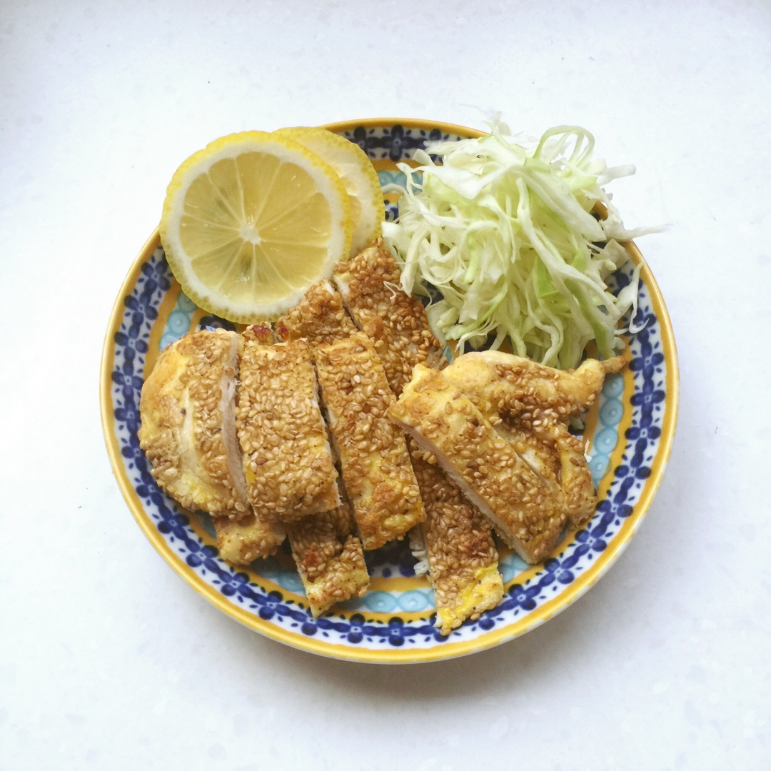 芝麻煎鸡胸