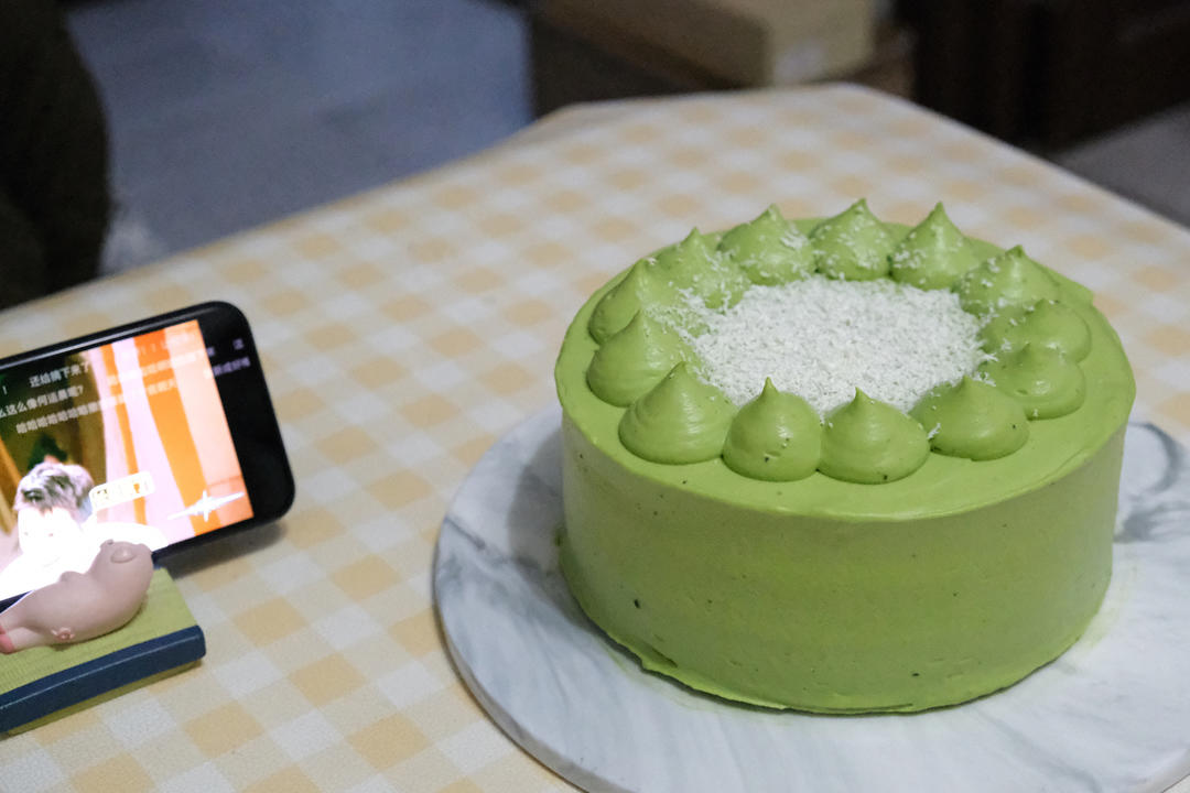 抹茶白巧奶油