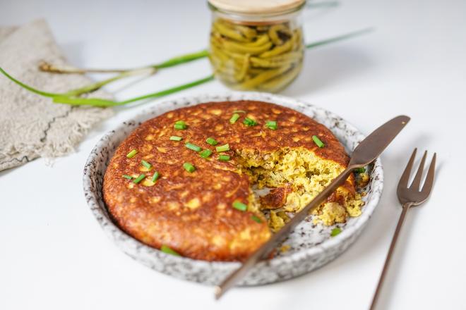 【北鼎烤箱食谱】泡豇豆炒肉烘蛋的做法