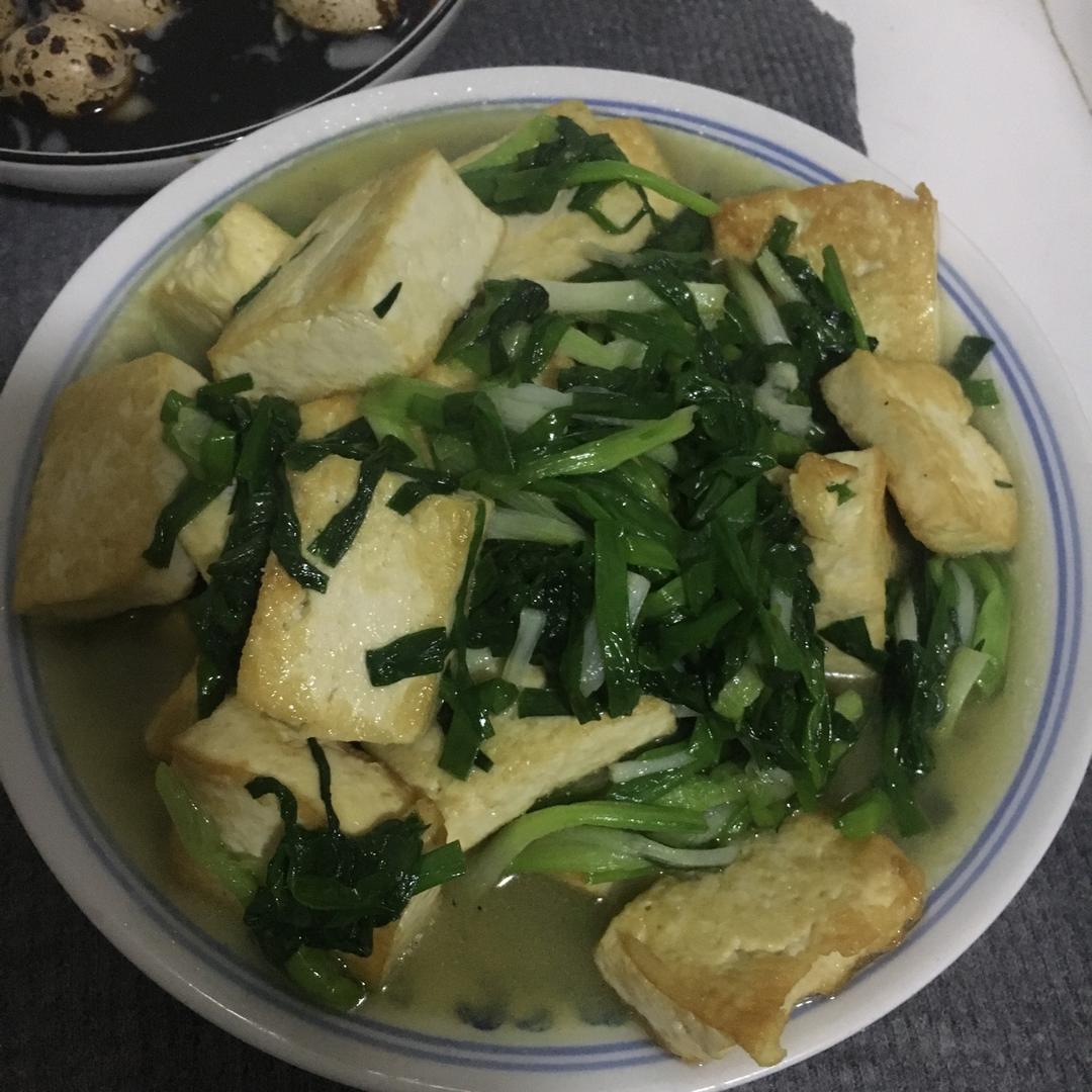 小葱炒豆腐