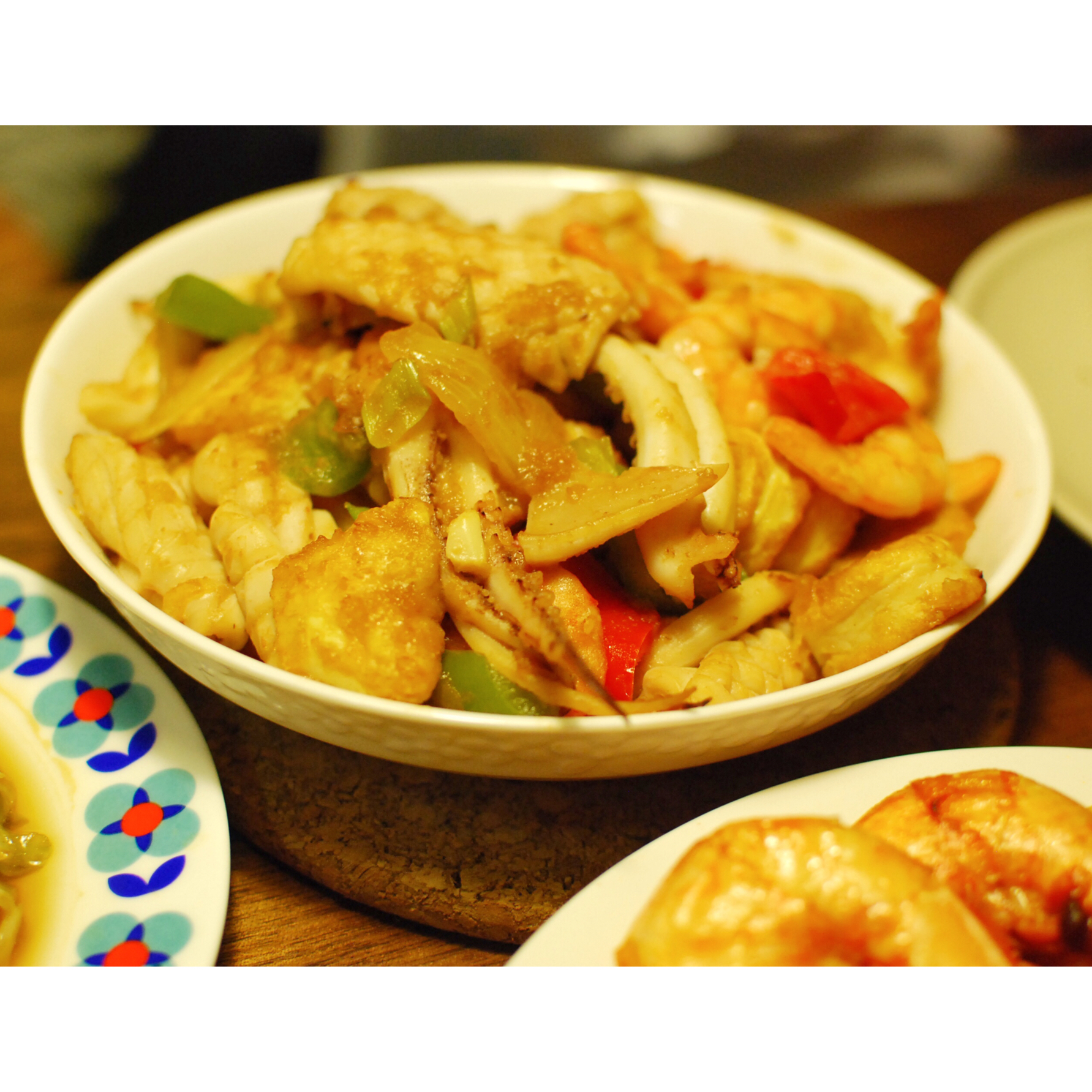 铁板海鲜日本豆腐 Seafood with Japanese Dofu