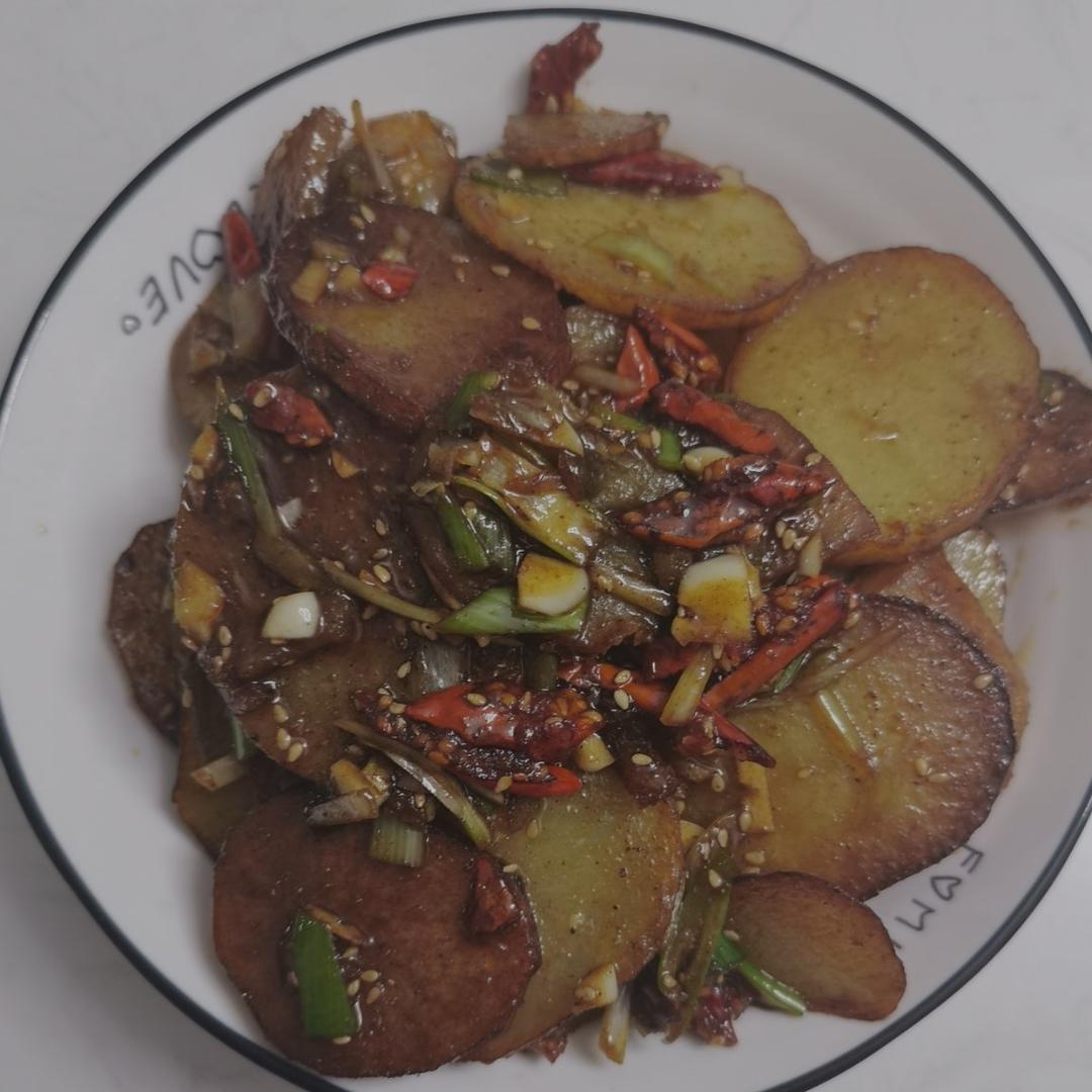 超级简单的香辣土豆片