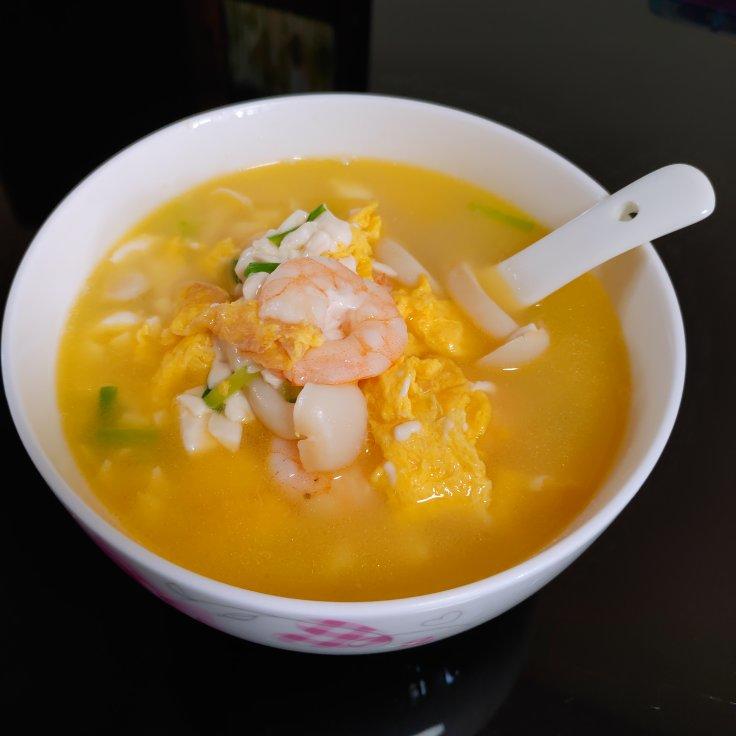 低脂低卡❗️菌菇豆腐鲜虾蛋汤