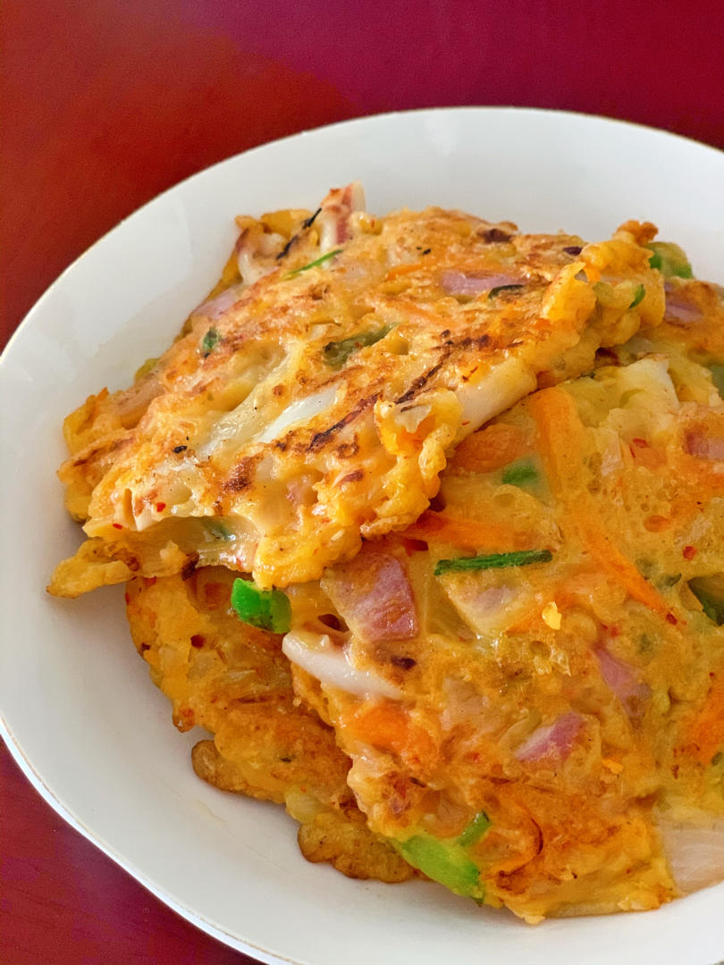 【泡菜海鲜饼】