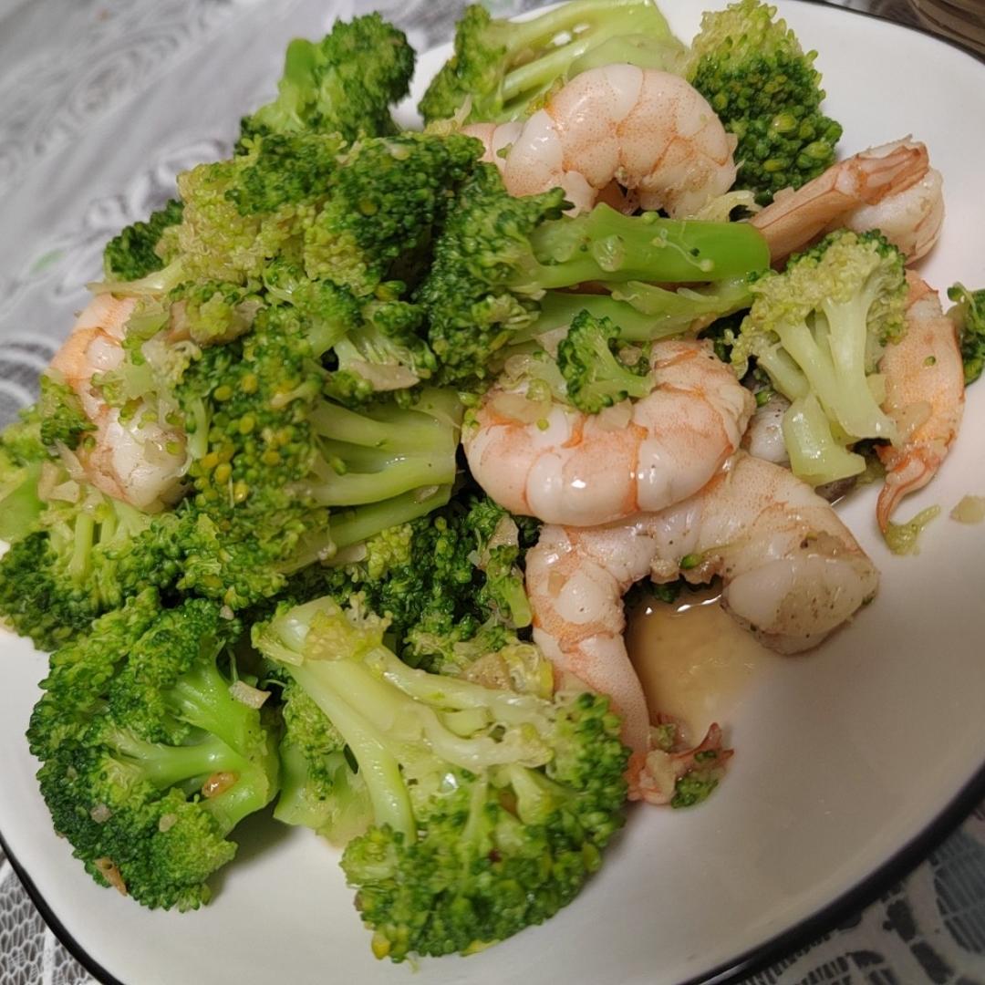 西兰花炒虾仁🍤