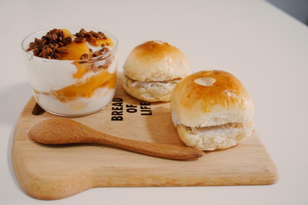 鲜奶油小餐包（一次发酵）