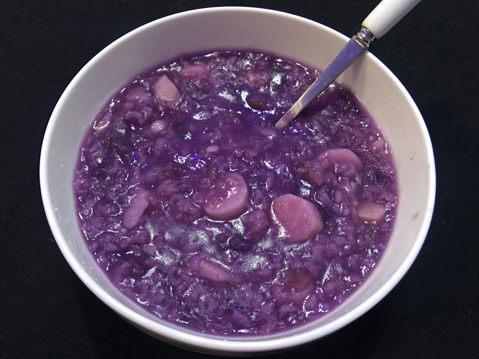 紫薯山药粥的做法