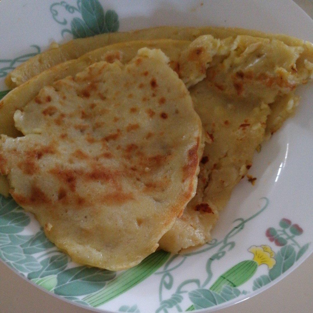 香甜软糯的香蕉鸡蛋饼