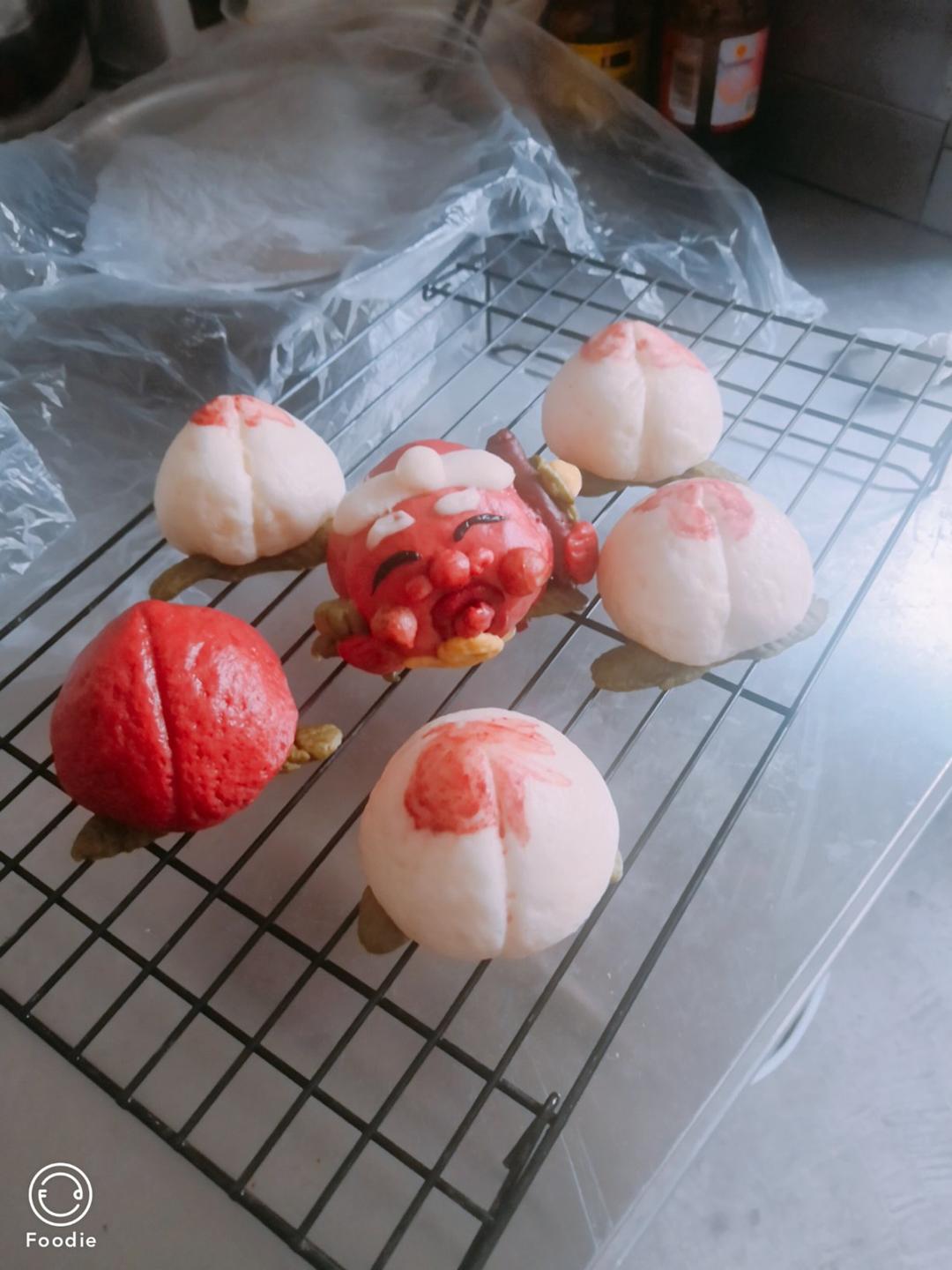 【寿桃包】中国人最传统的生日蛋糕，好惊艳！