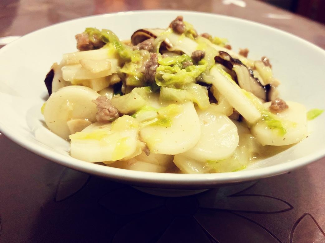 白菜肉丝年糕