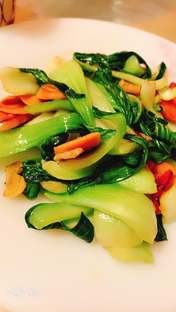 小油菜炒火腿