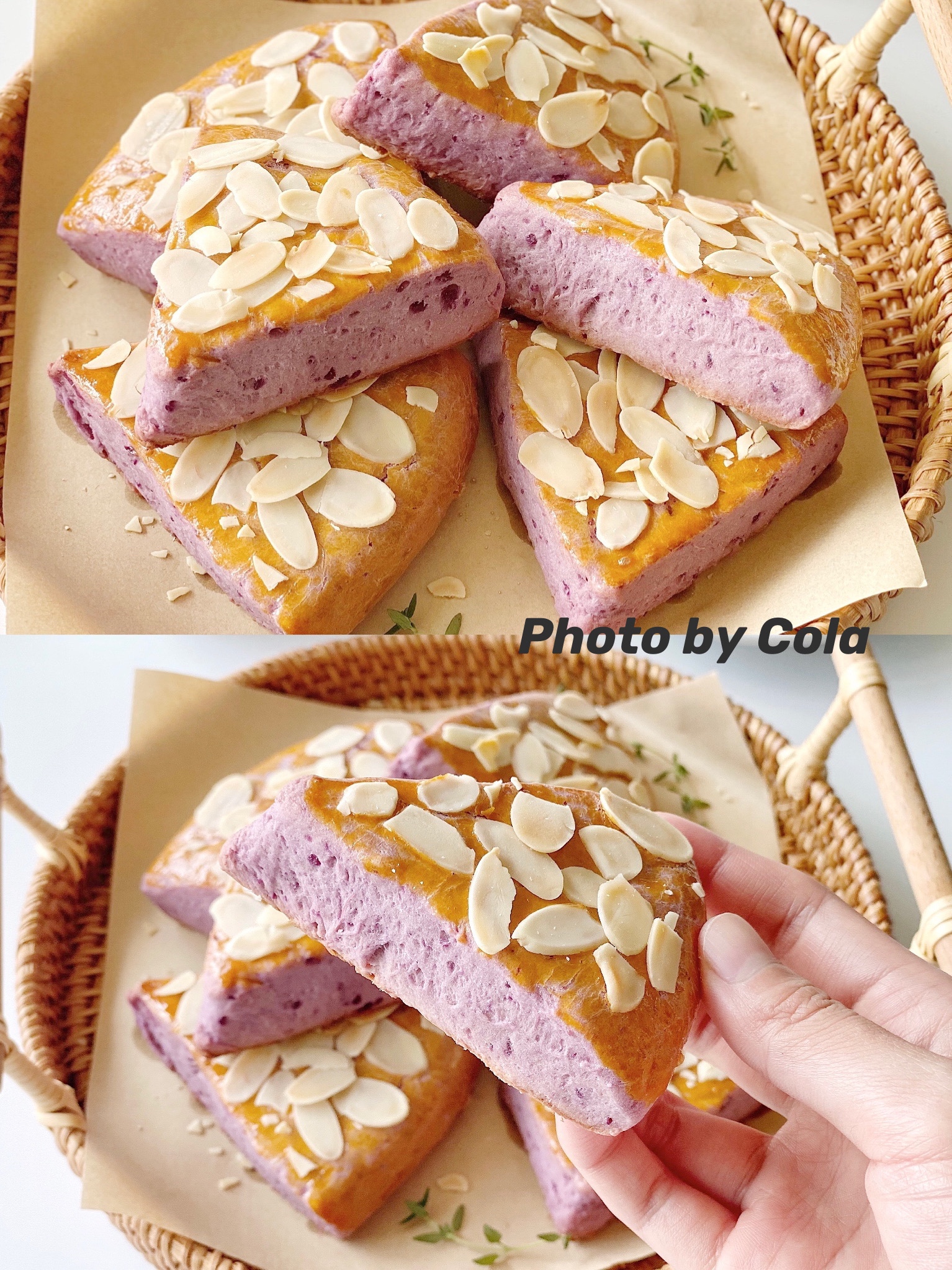 奶香紫薯司康🍠的做法