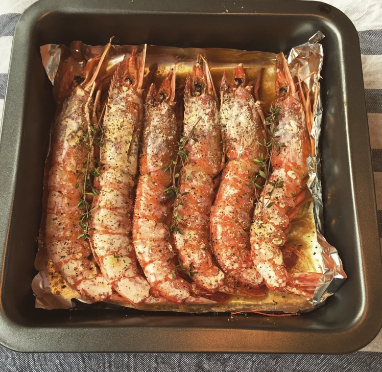 盐烤阿根廷红虾