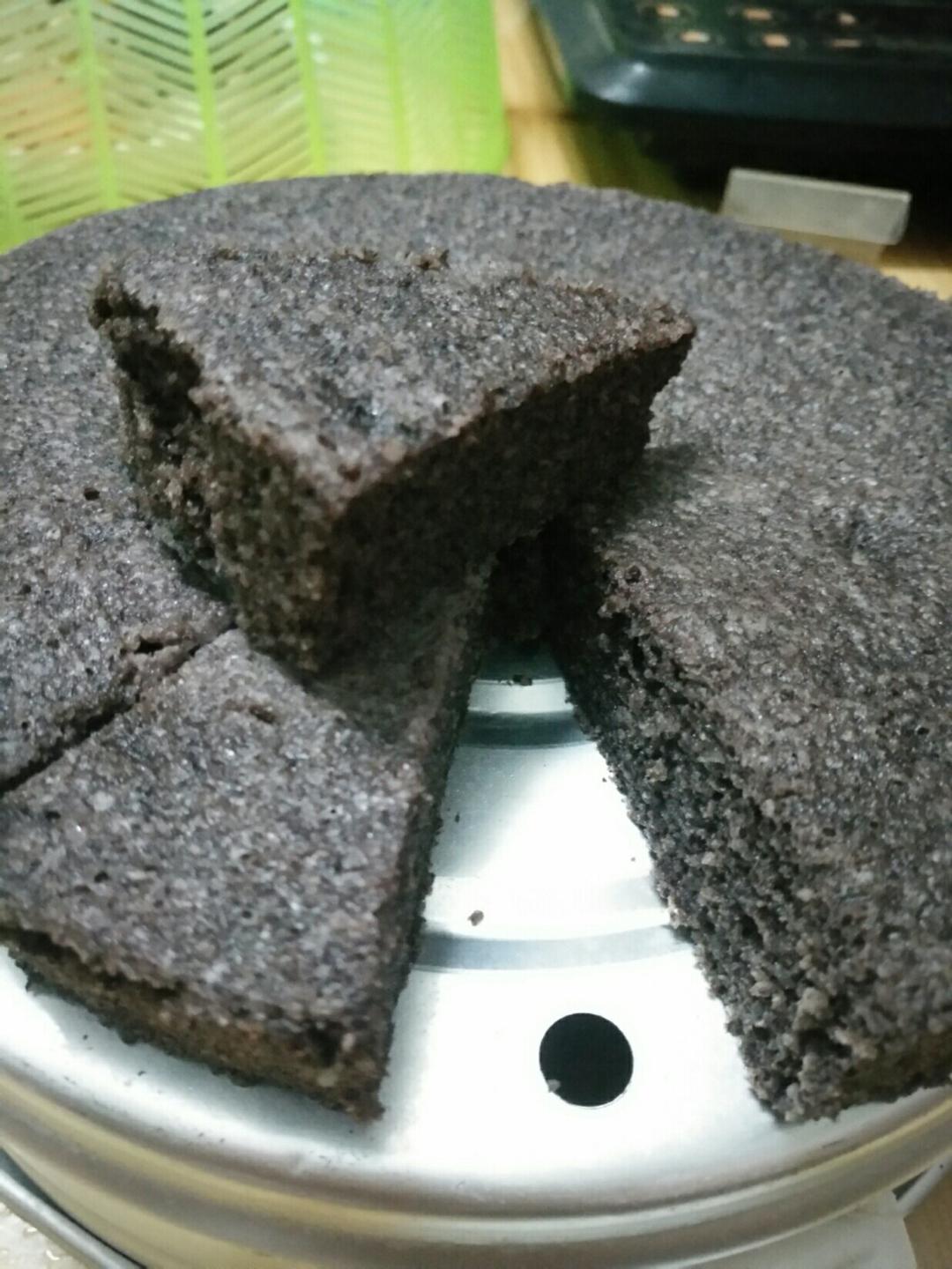 黑米蒸蛋糕