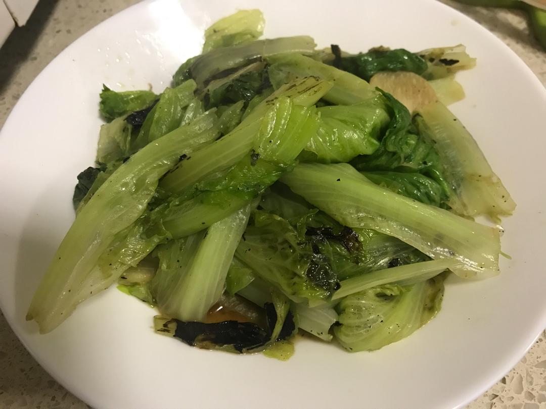 #从生菜通心菜入手教你炒出青爽脆绿的叶菜#