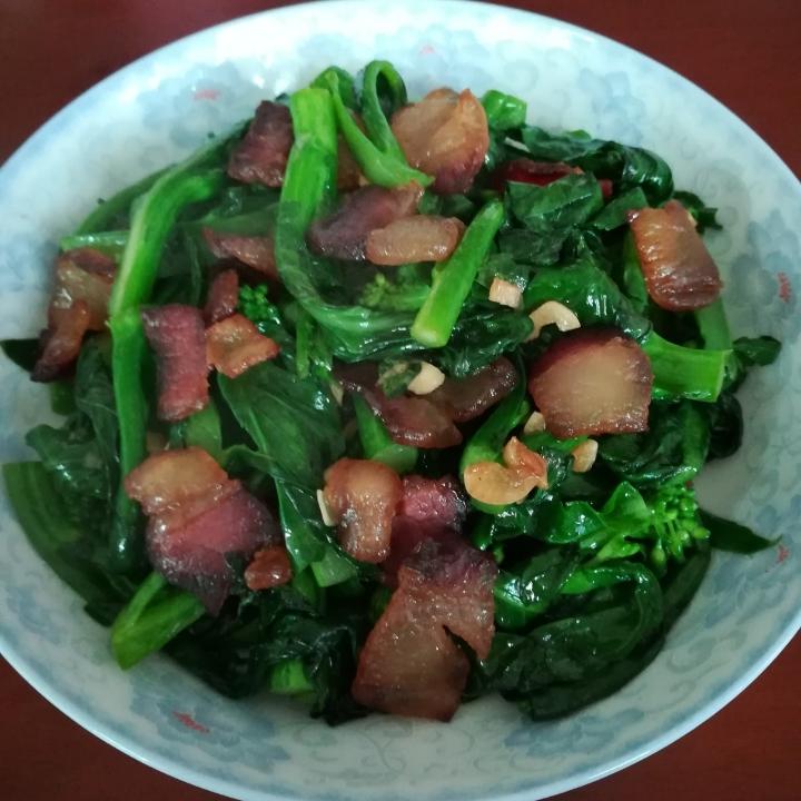 芥蓝炒腊肉