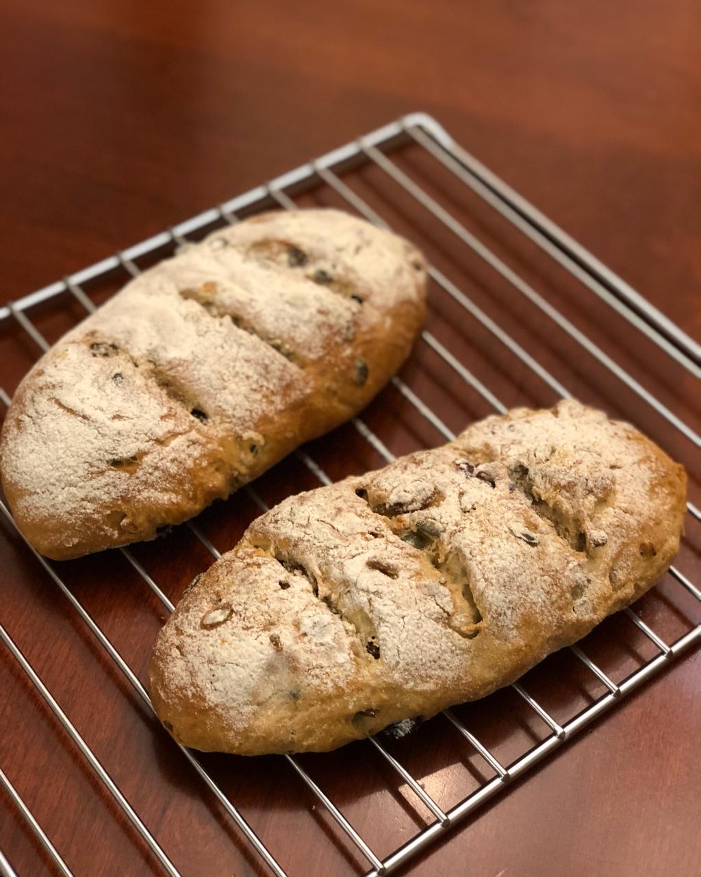 全麦核桃包～软欧包