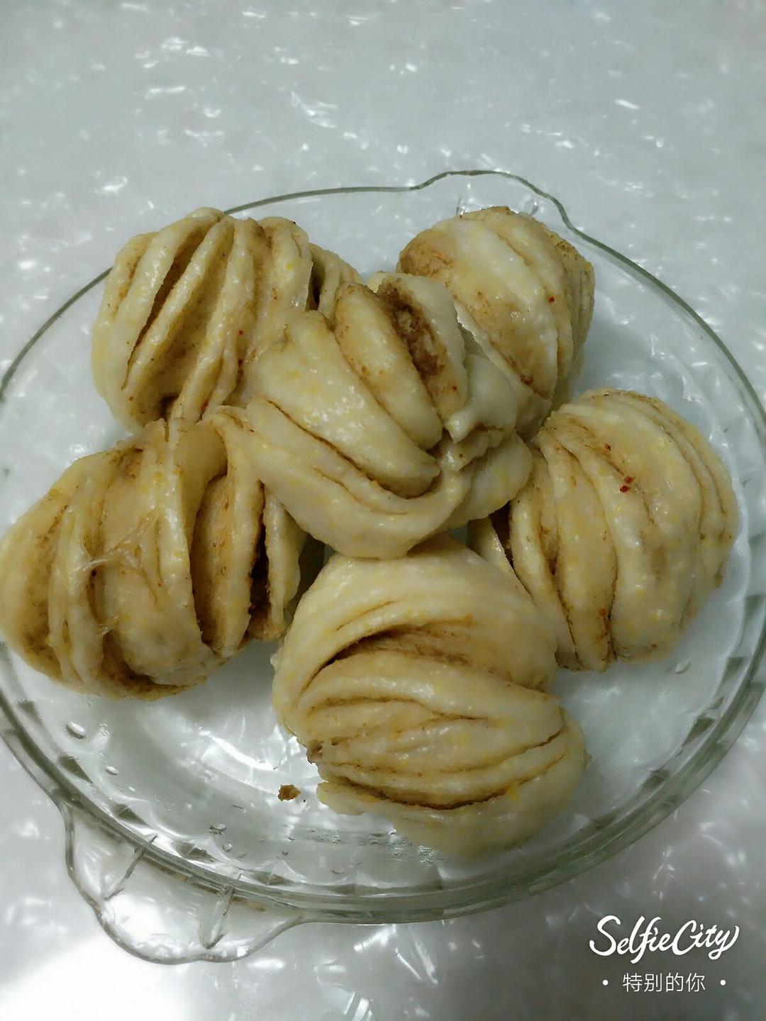 芝麻酱红糖花卷