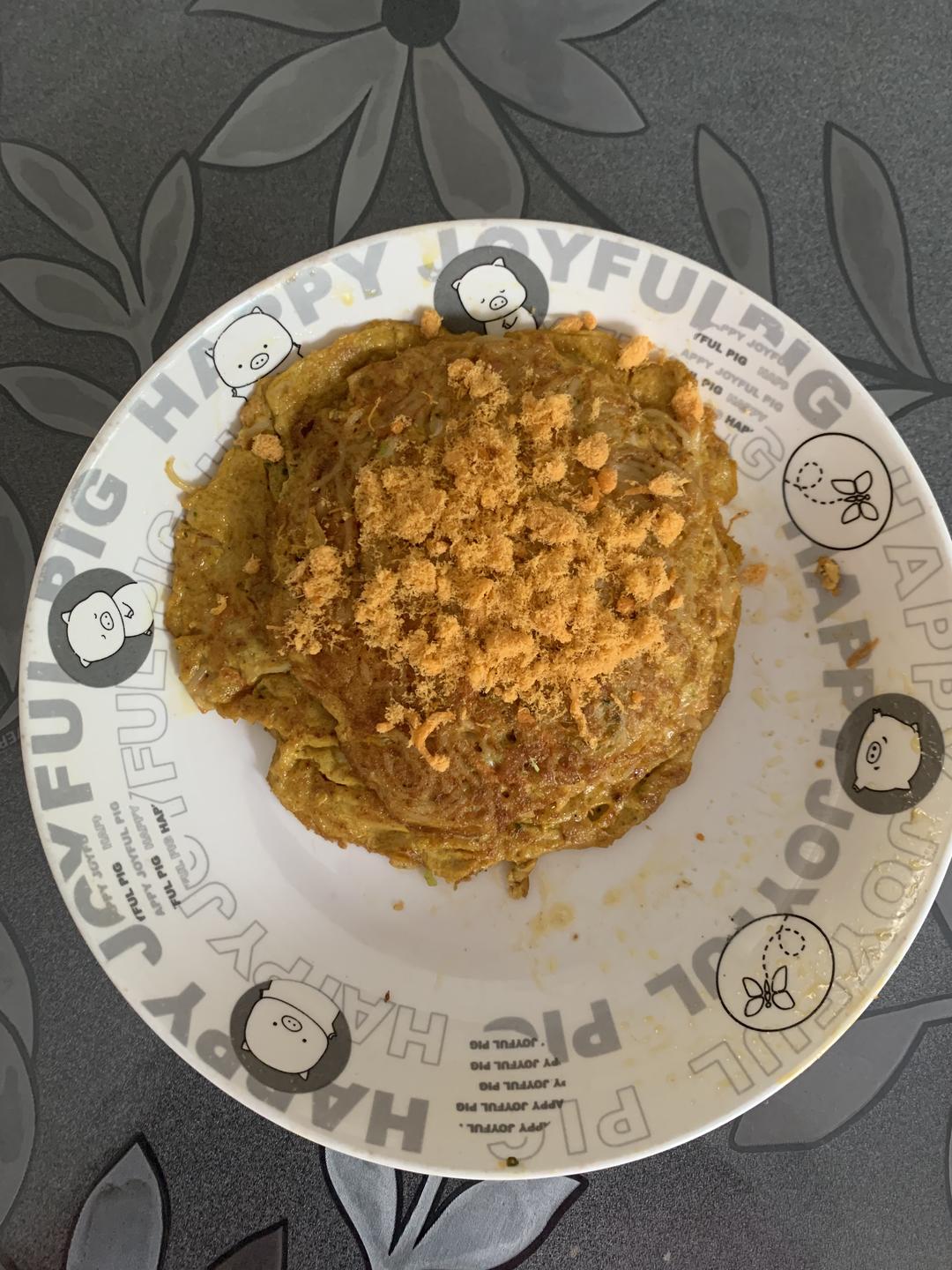 宝宝面条鸡蛋饼