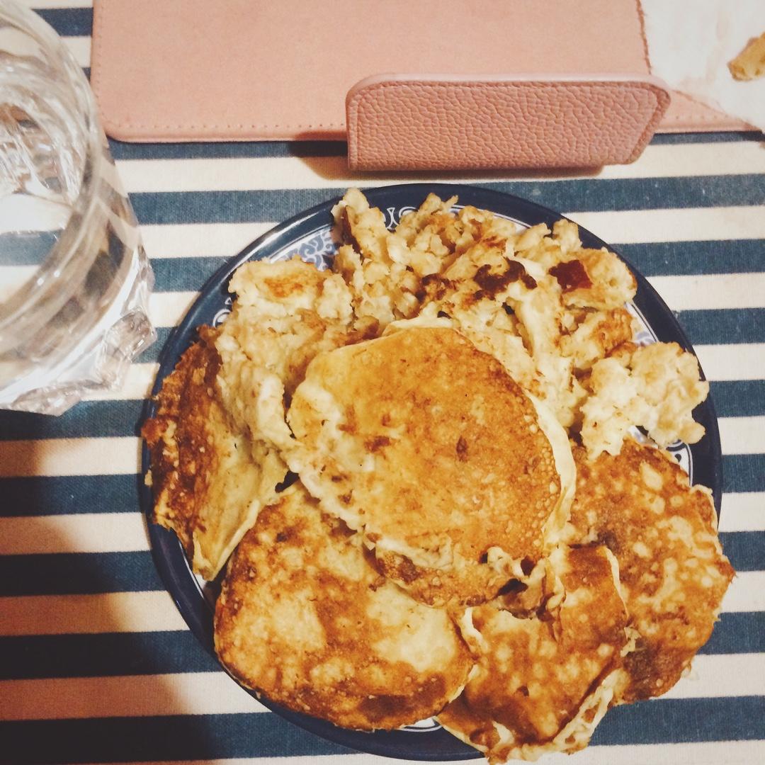 燕麦鸡蛋饼~快手早餐