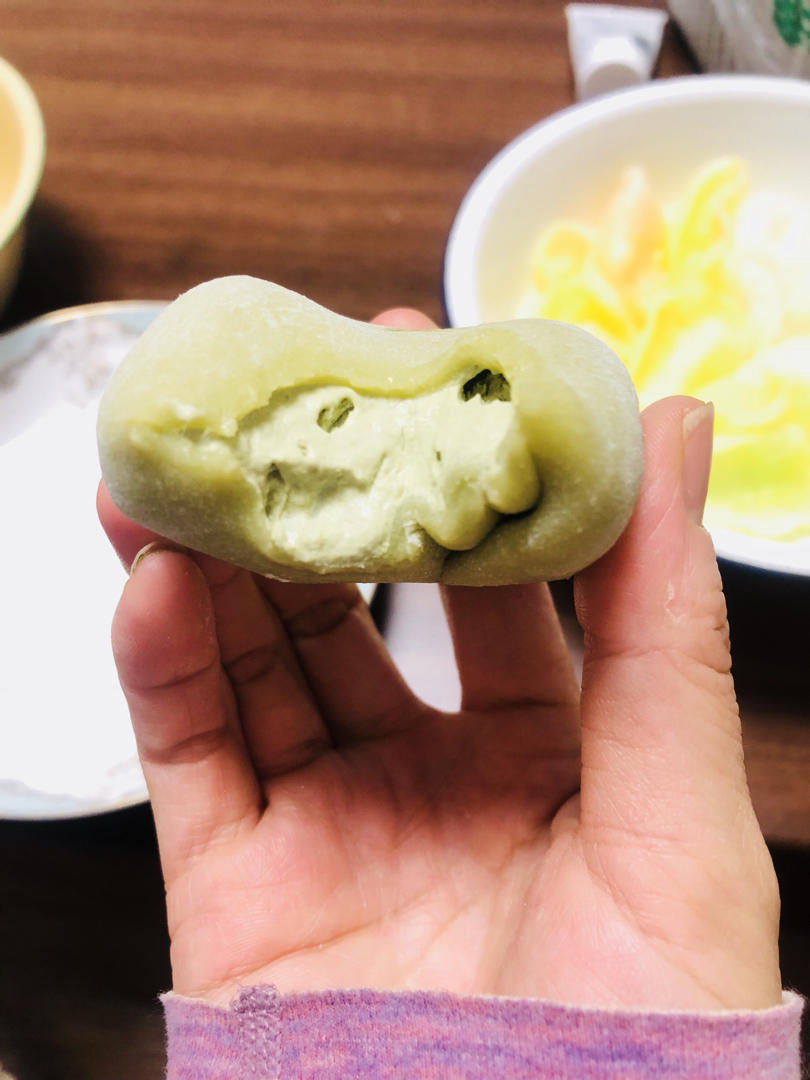 超好吃❗️抹茶红豆雪媚娘冰激凌