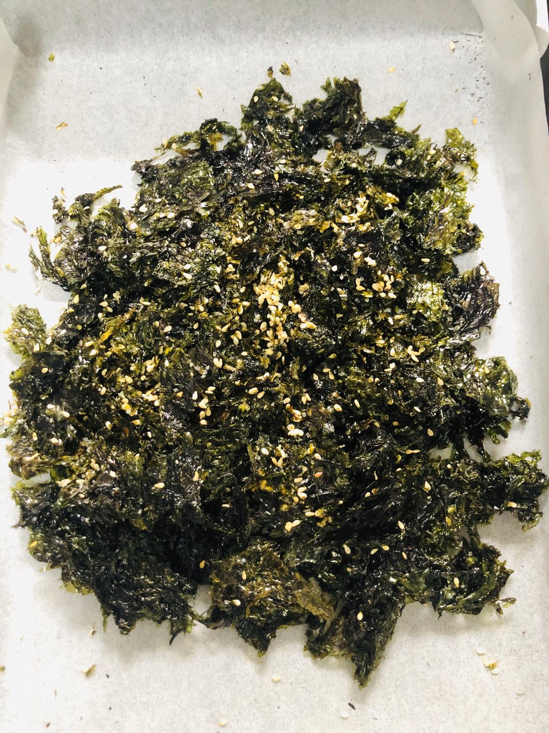 紫菜做成好吃的海苔的做法