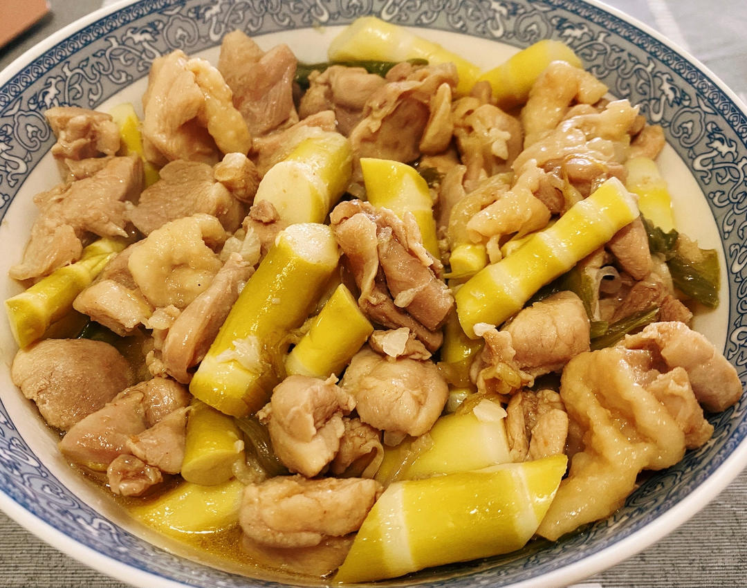 黄油春笋鸡