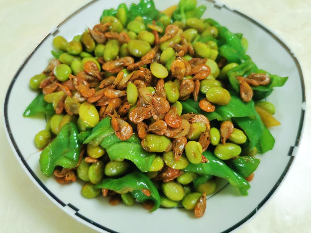 毛豆子炒河虾