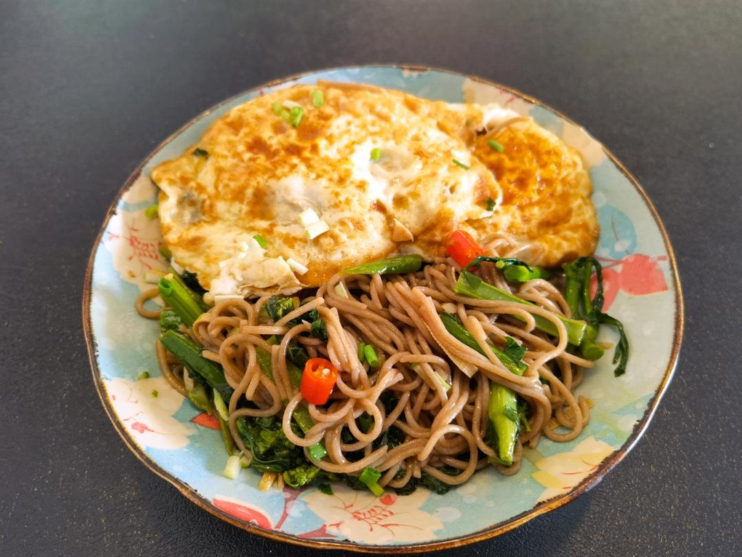 减脂荷包蛋焖荞麦面