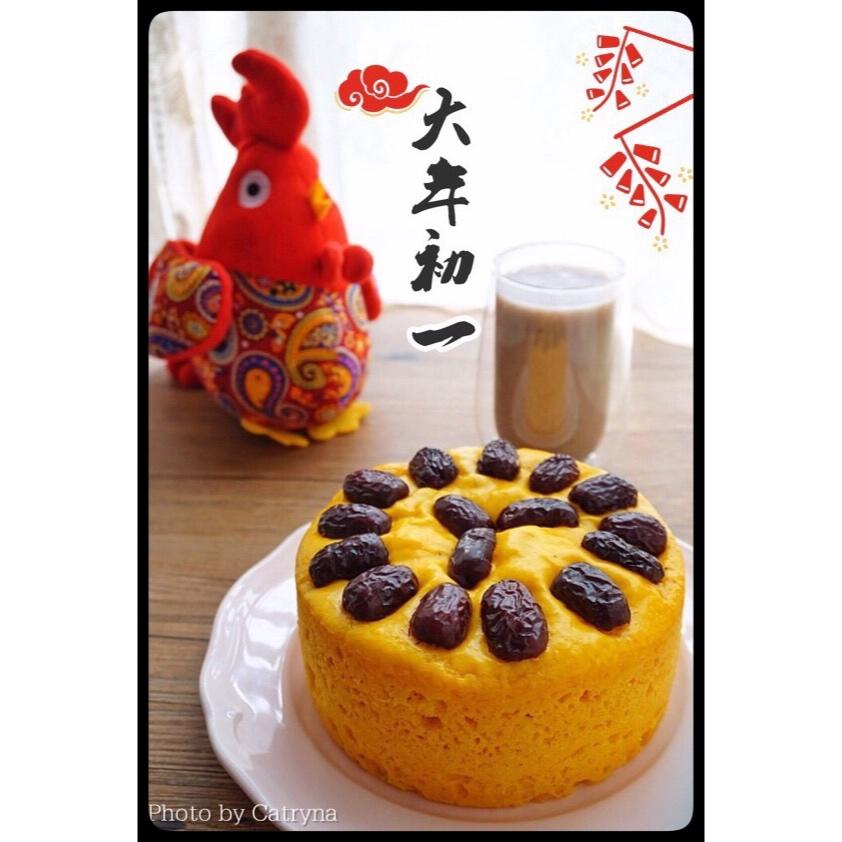南瓜小枣发糕