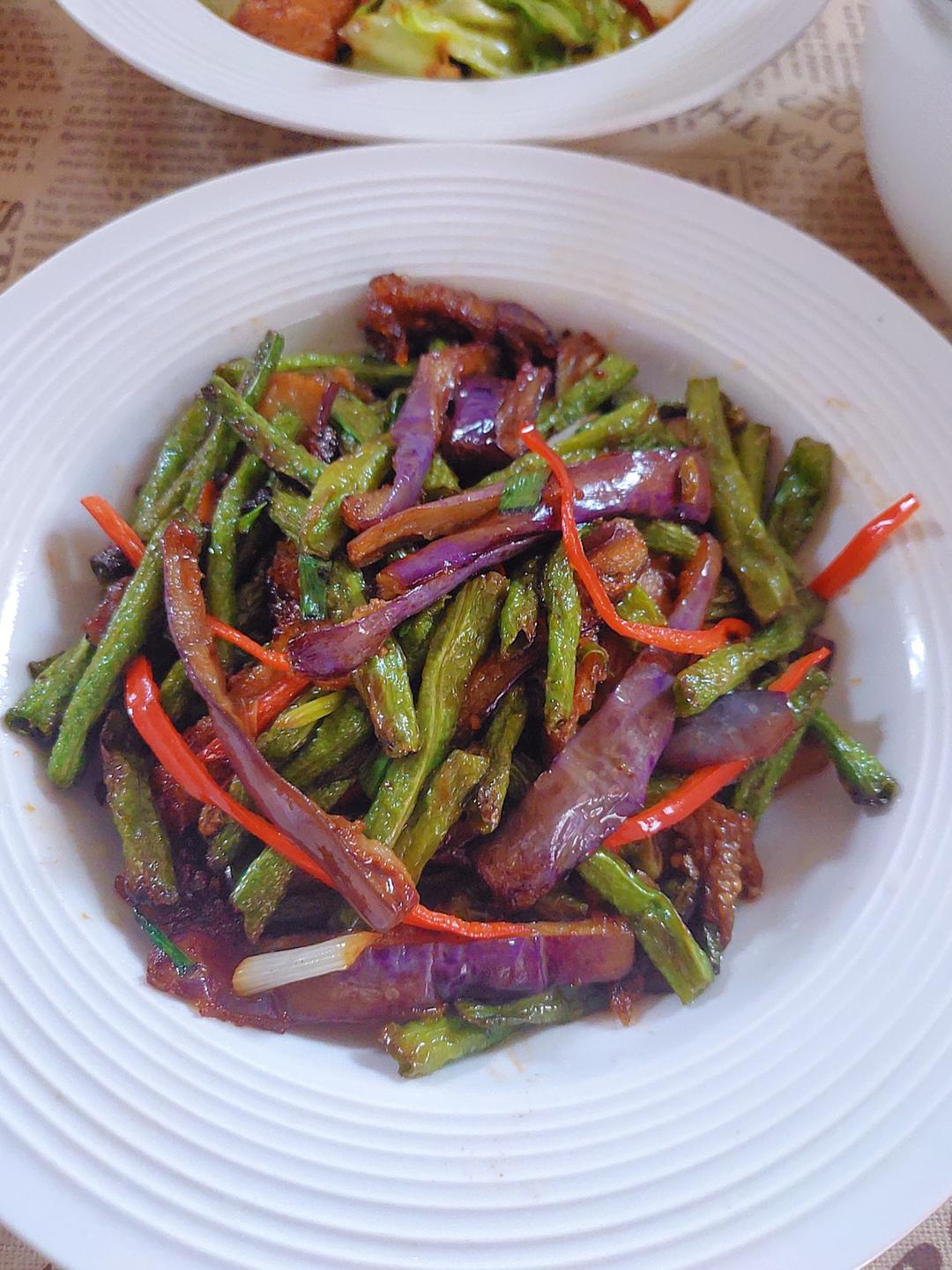 豆角烧茄子