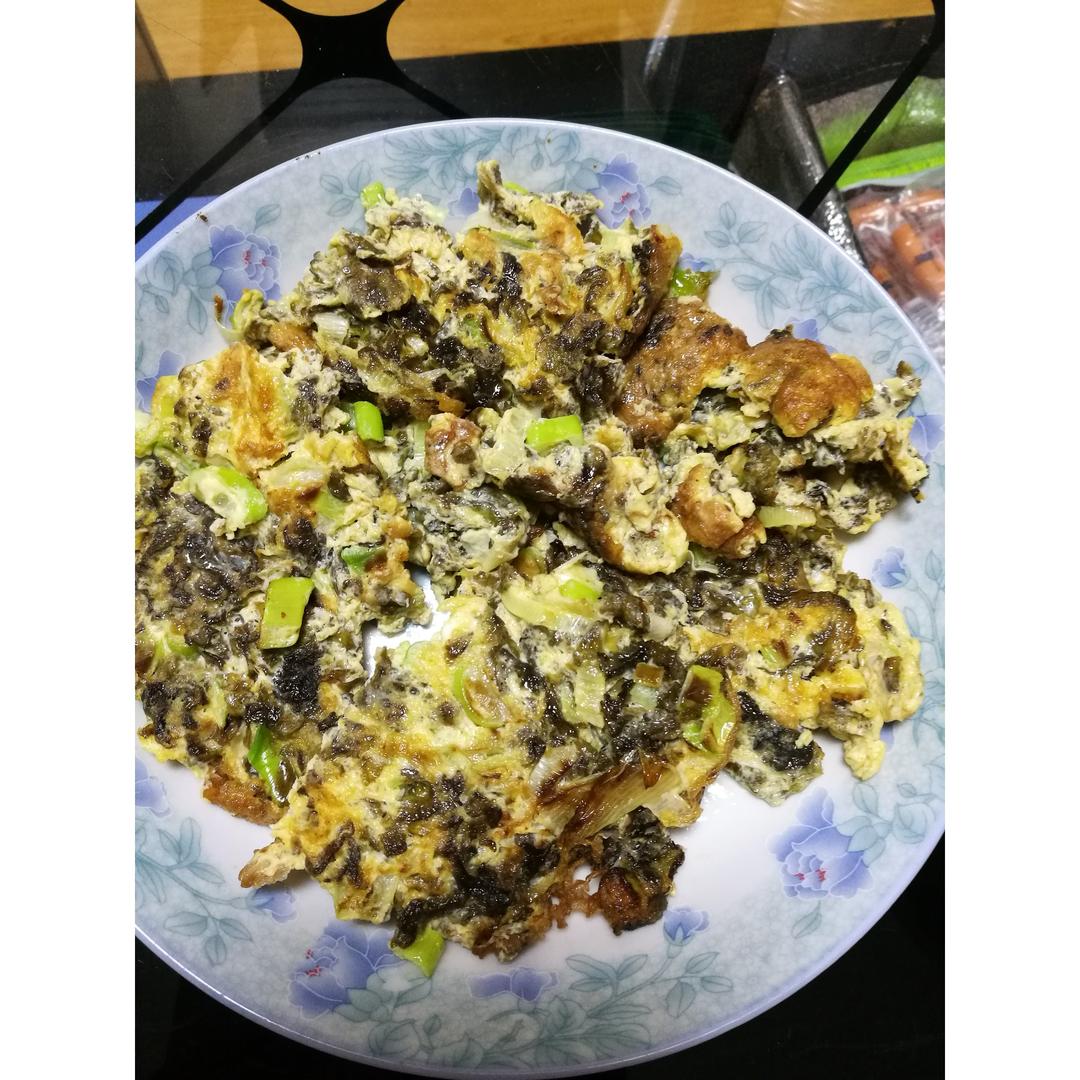 地皮菜炒鸡蛋