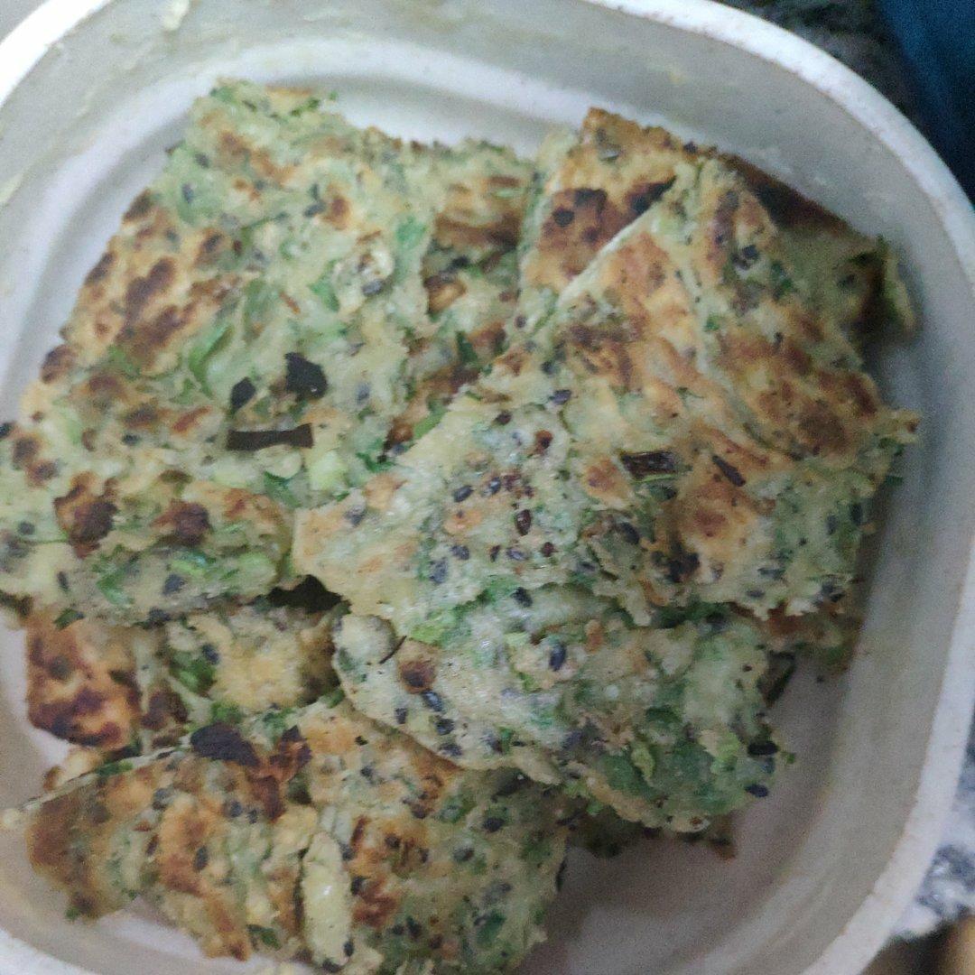 大麦苗蛋饼