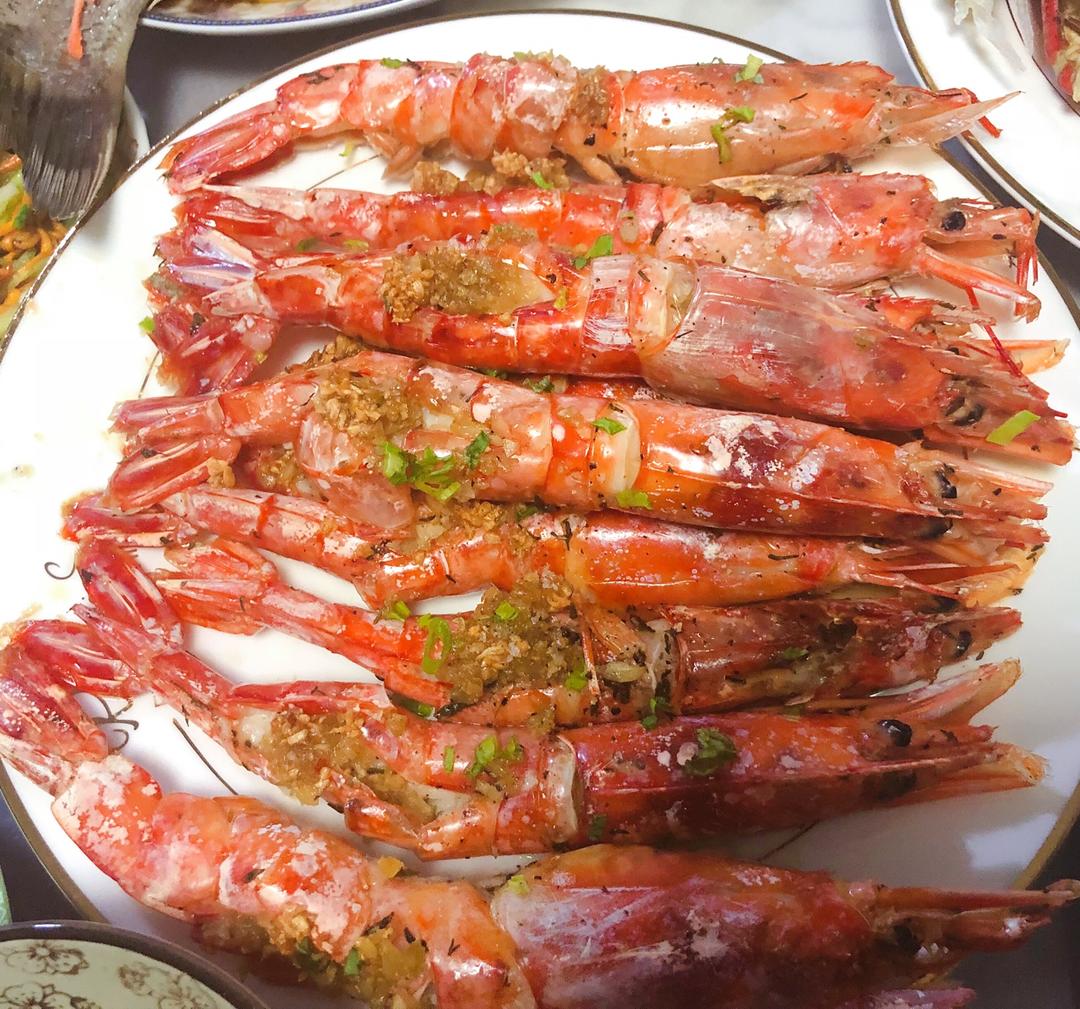 盐烤阿根廷红虾