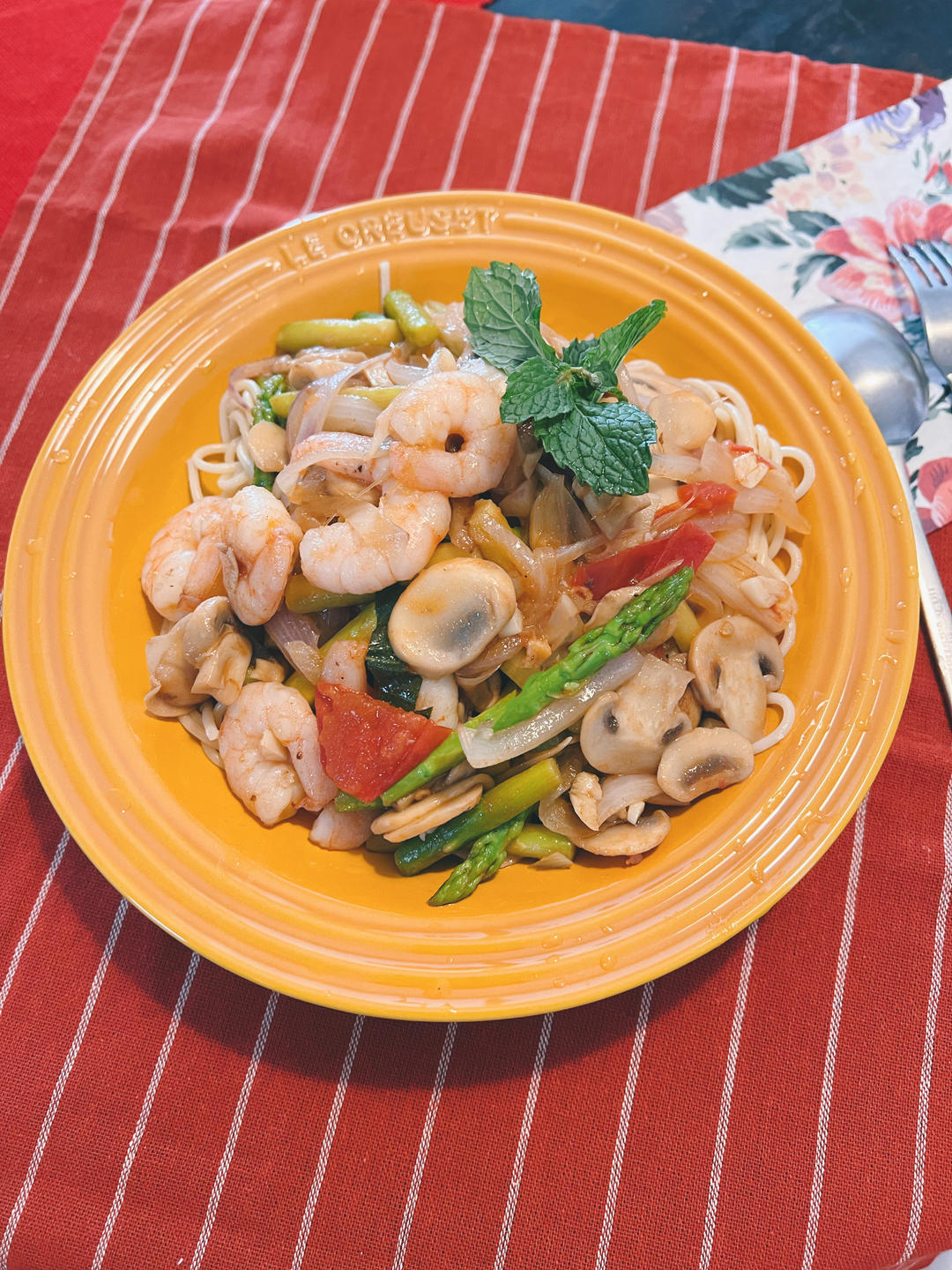 芦笋海鲜Pasta