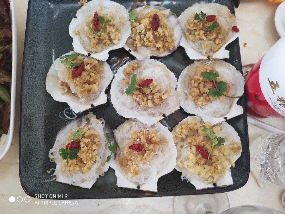 蒜蓉粉丝蒸扇贝