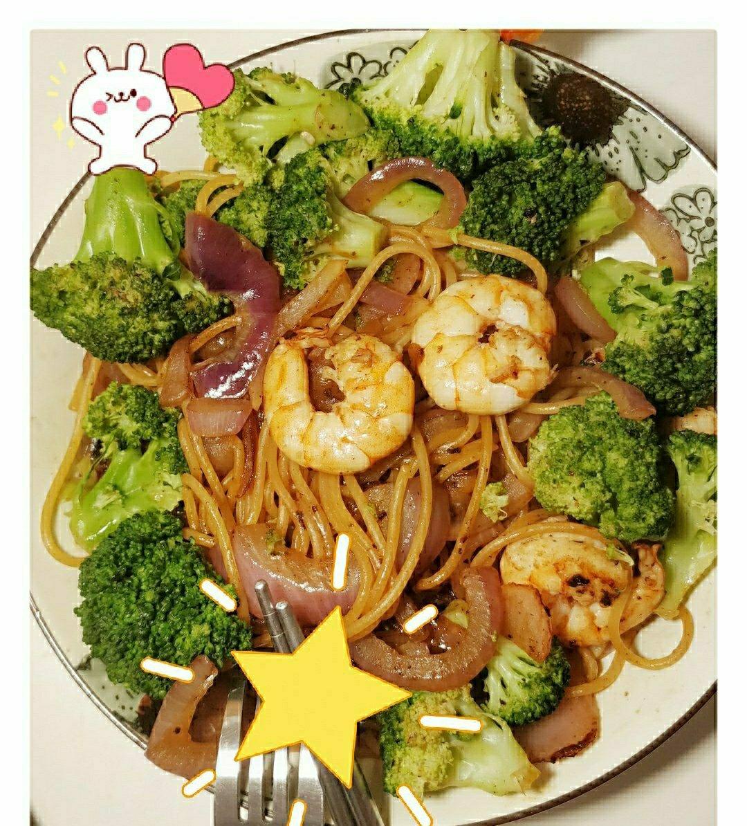 减脂|美味又低脂的虾油虾仁意大利面