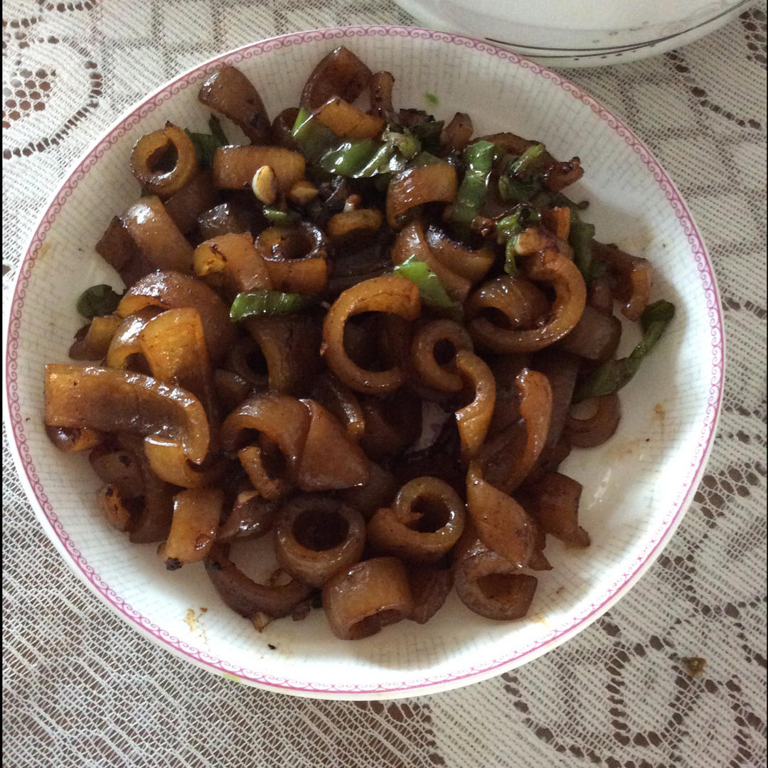 辣炒猪皮（两吃）