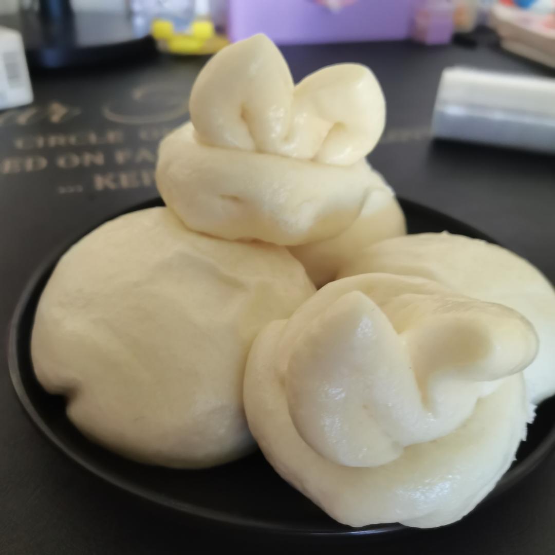 烫面馒头（一次发酵，个个水光肌）