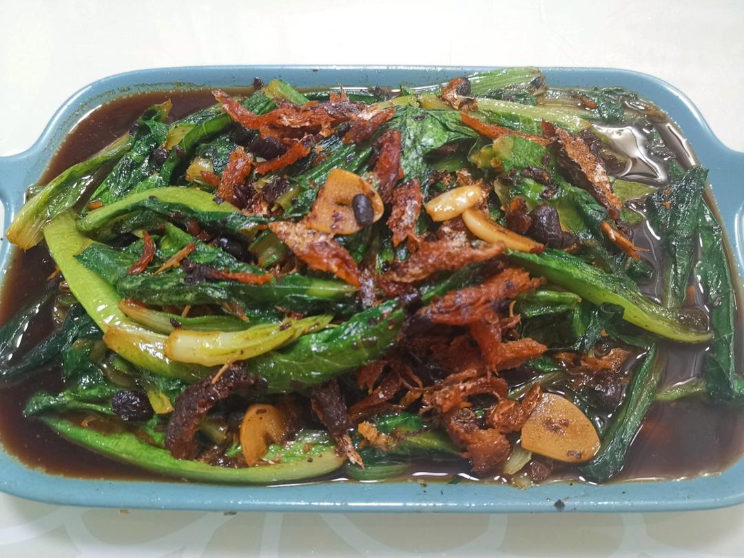 豆豉鲮鱼油麦菜-粤式家常菜