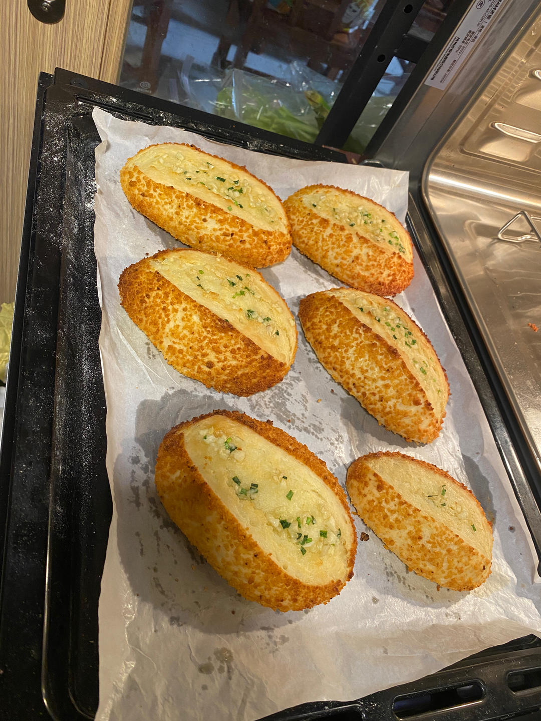 黄金芝士蒜香法式软面包｜芝香浓郁